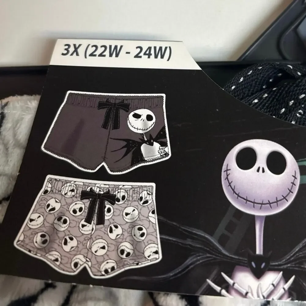 Disney Womens Jack Skellington Minky Sleep Shorts 2-Pk Size 3XL NWT - Picture 5 of 6